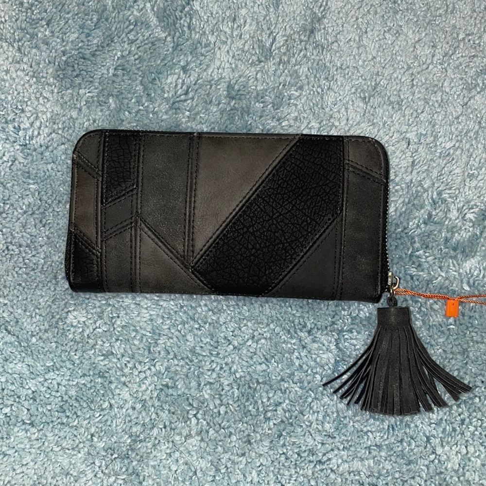 Black with tassel wallet